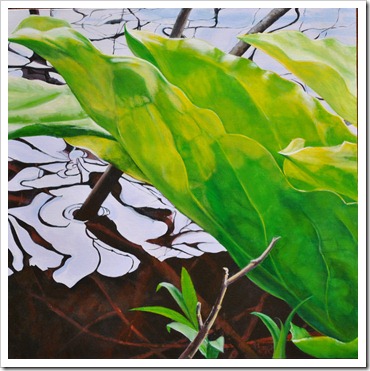 skunk cabbage painting