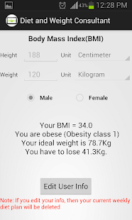 Diet and Weight Advisor Screenshots 3