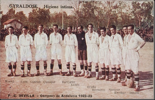 Sevilla campeón Copa de Andalucia1922