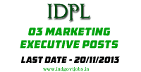 IDPL Recruitment 2013