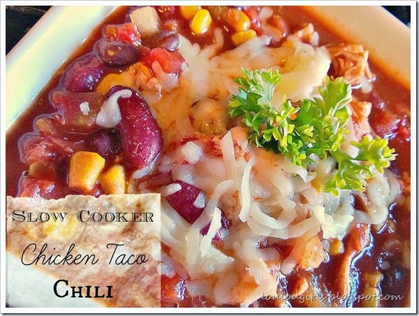 slow cooker chicken taco chili