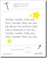 Letter T twinkle star