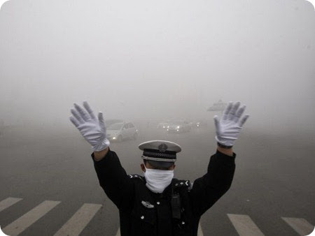 cina harbin smog inquinamento