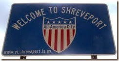 Shreveport Welcome Sign