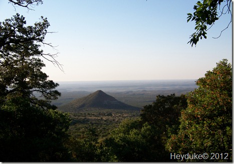 a view from the  Guadalupe Mts