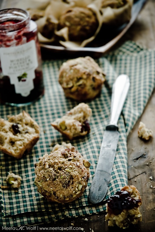 Spiced Cranberry and Pistachio Muffins (0037) by Meeta K. Wolff