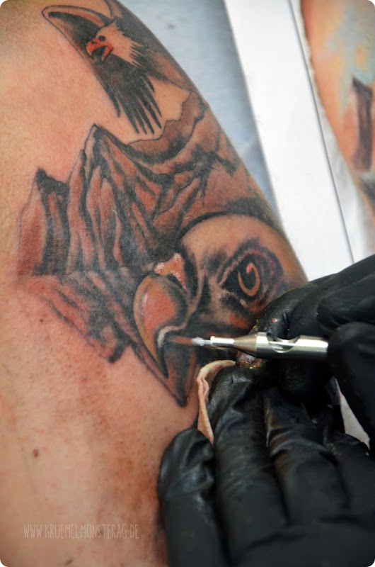 Dennis' Tattoo (12) zum 18. Geburtstag SOAR WITH THE EAGLES