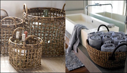 baskets in decor