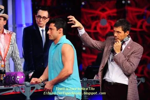 Tinelli le hace burla a Tito.JPG