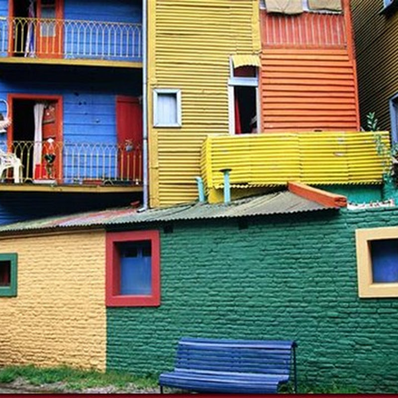 Rumah Warna-warni di La Boca, Argentina