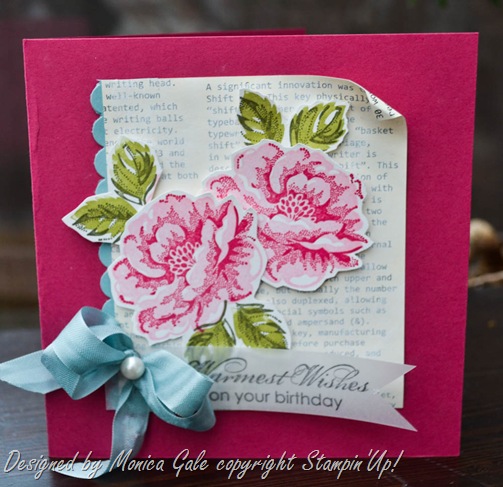 Monica Gale Top STAMPIN'UP! UK Demonstrator: Stippled Blossom Passionette