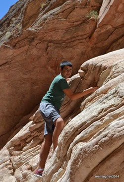 Climbing rocks