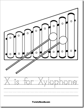 Download Preschool Alphabet: X is for Xylophone