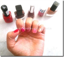 5 different nail colors 5 different nail colors