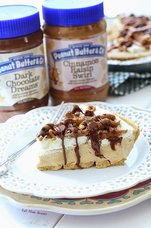 {No-Bake} Cinnamon Peanut Butter Pie by @LifeMadeSweeter.jpg