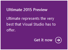 Download Visual Studio Ultimate 2015 Preview