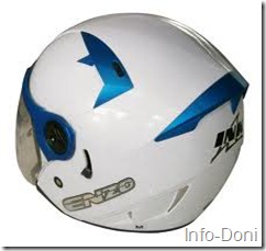 Helm INK Putih Biru
