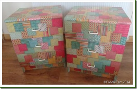 Paper recovered upcycled drawers