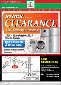 SenHeng Home Electrical Warehouse Sale Clearance Seri Kembangan 2013 Malaysia Deals Offer Shopping EverydayOnSales