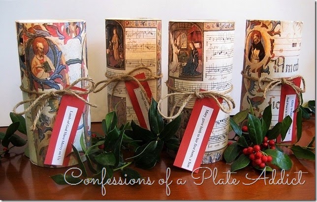 CONFESSIONS OF A PLATE ADDICT Wisteria Inspired Sheet Music Candles