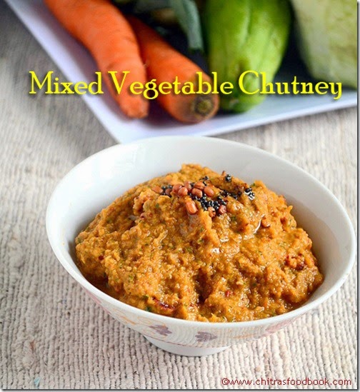 Mixed vegetable chutney recipe