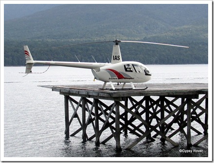 One of many scenic flights available around Lake Te Anau.