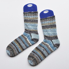 blue stripey socks