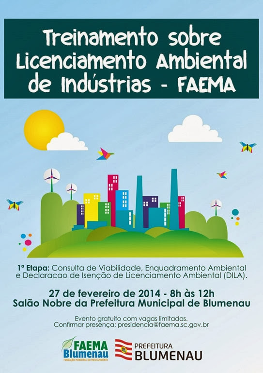 cartaz licenciamento ambiental de indústrias