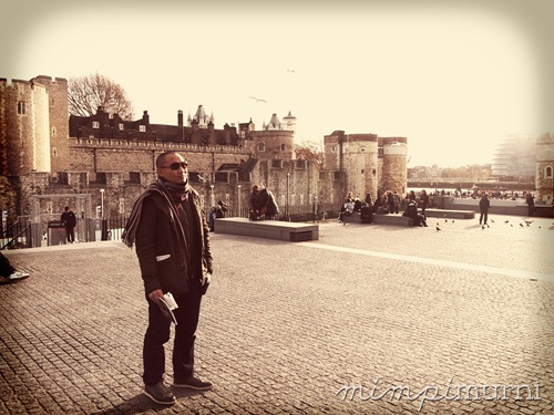 Bobby the hubby at the Tower of London   