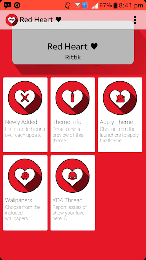 Red Hearts Icon Pack Donate