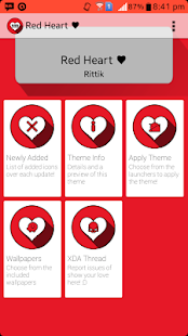 Red Hearts Icon Pack (Donate) Screenshots 0