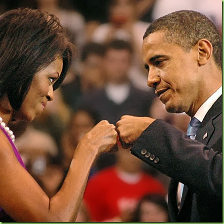 obama fist with wife