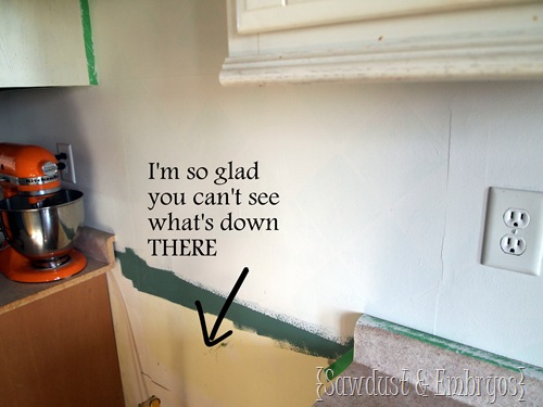 What To Paint how to paint a backsplash to look like tile! What To Paint how to paint a backsplash to look like tile!