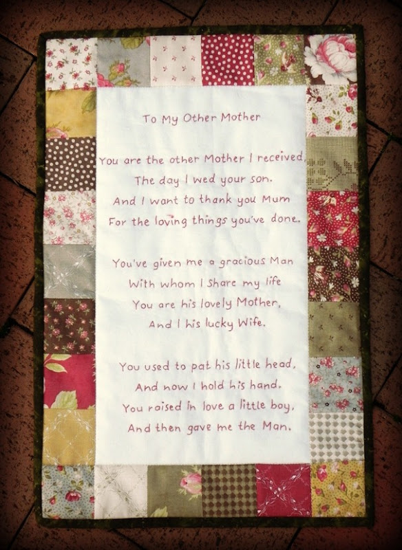 To My Other Mother - Wall Hanging