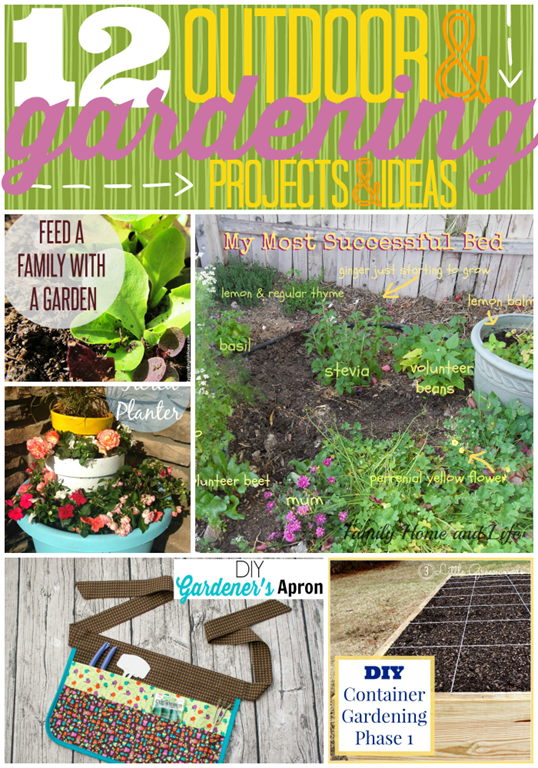 12 Outdoor & Gardening Projects & Ideas at GingerSnapCrafts.com #linkparty #gardening #features 