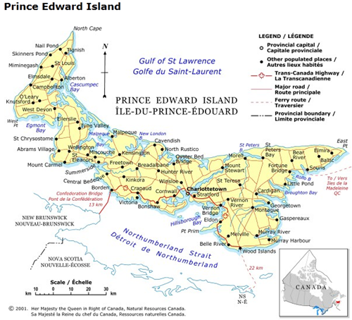 Prince Edward Island Map