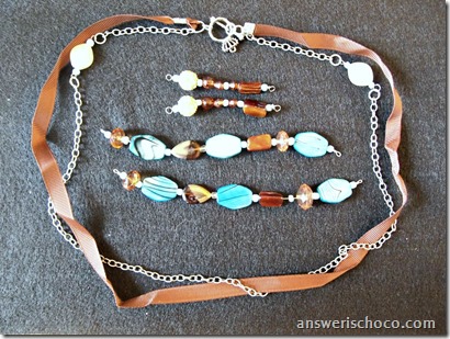 The Answer Is Chocolate: Turquoise and Toffee Multi Strand Necklace and ...