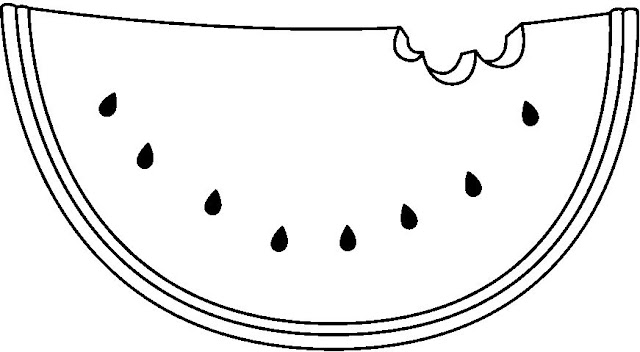 Download WATERMELON COLORING PAGES