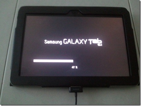 Samsung Galaxy Tab 10.1 Firmware Update - Installing
