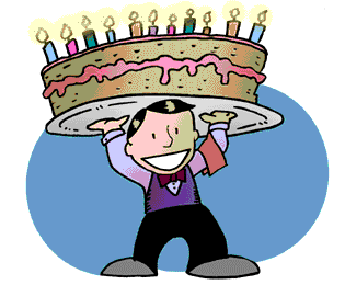 waiter-holding-huge-birthday-cake