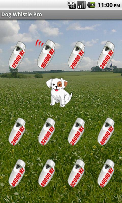 Android application Dog Whistle PRO screenshort