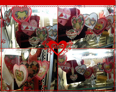 valentine garland collage