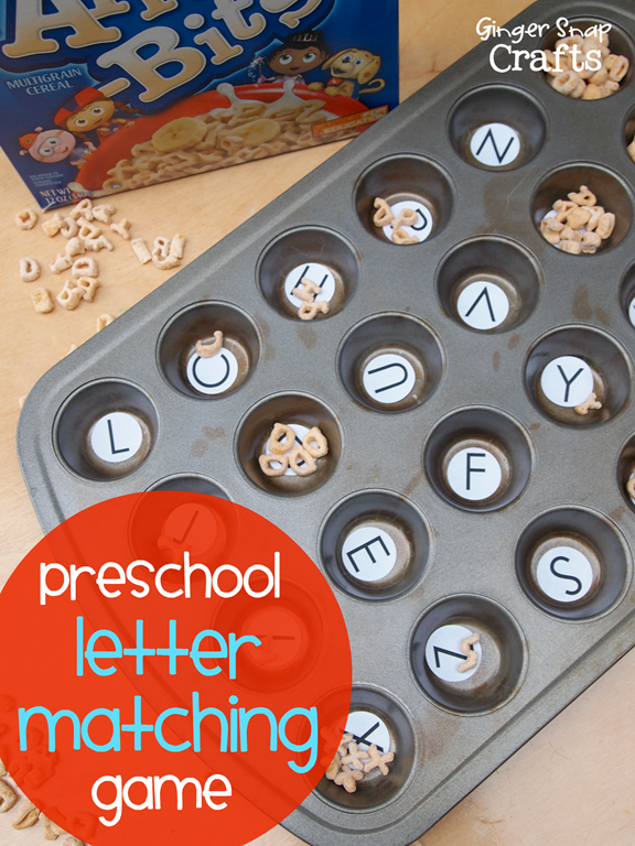 Easy Preschool Letter Game with Alpha-Bits #ad