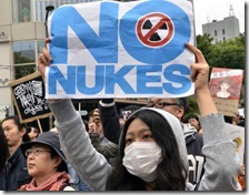 Manifestazione antinucleare a Tokyo