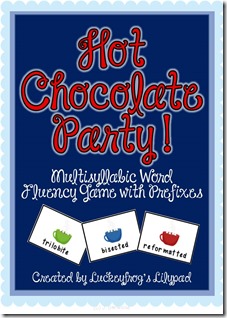 Hot Chocolate Party Multisyllabic Word Game