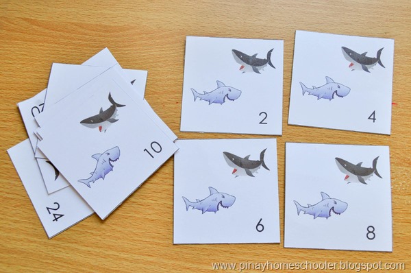 FREE Shark Themed Skip Counting Printable