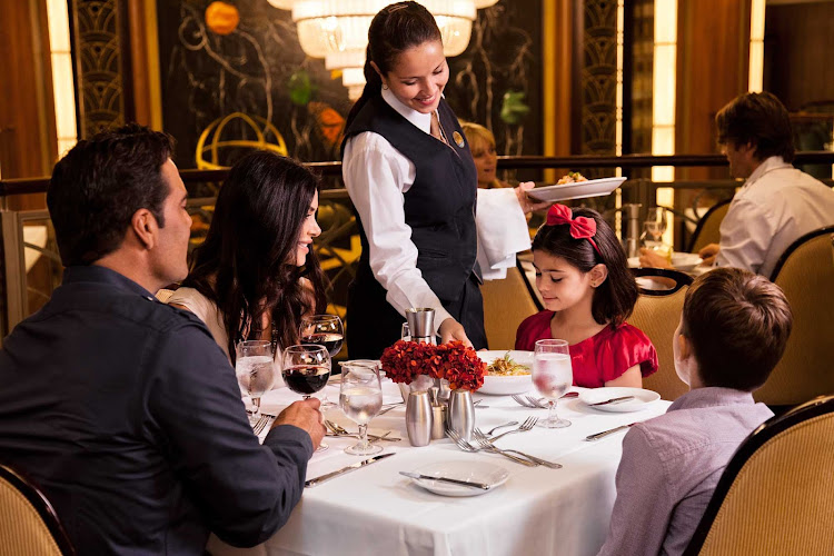 Royal Caribbean menus include dishes specially prepared to please the discerning palate of children.
