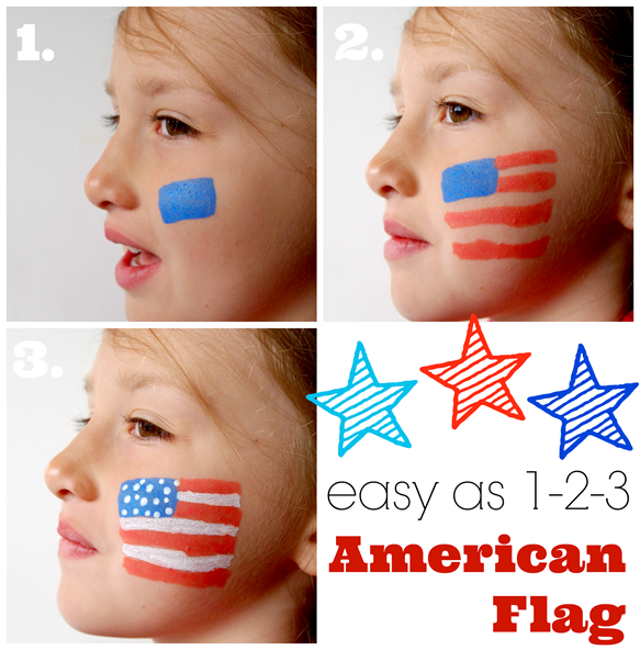 easy as 1-2-3 American Flag with DecoArt People Paint