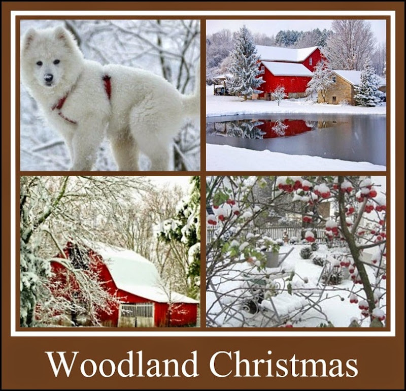 Ribbet collage Woodland Christmas 2