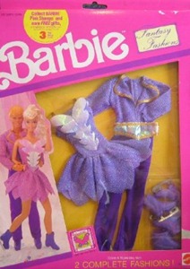 Barbie Fantasy Fashions Ice Skating Outfits For Ken & Barbie Dolls (1990)